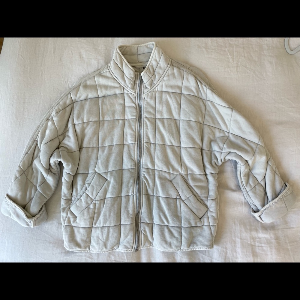Free People DOLMAN QUILTED KNIT jacket